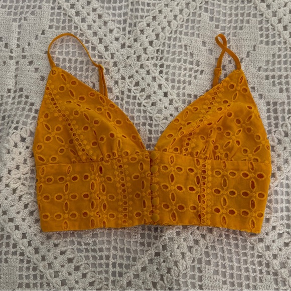 Yellow Crop Top - Picture 1 of 3